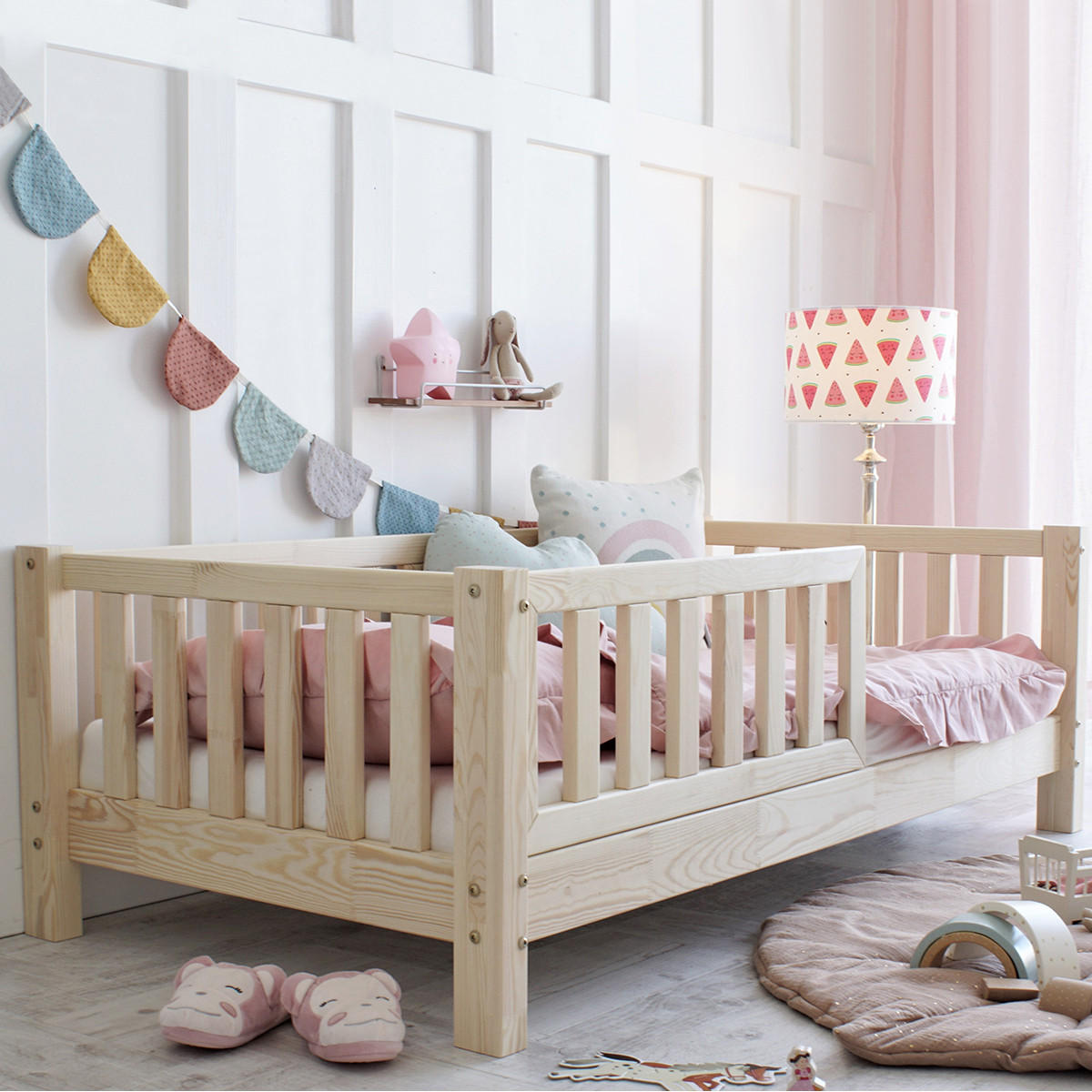 POSTEL 90/190 Agnès Přírodní dřevo - hnědá, dřevo (90/190cm) - Petits-meubles