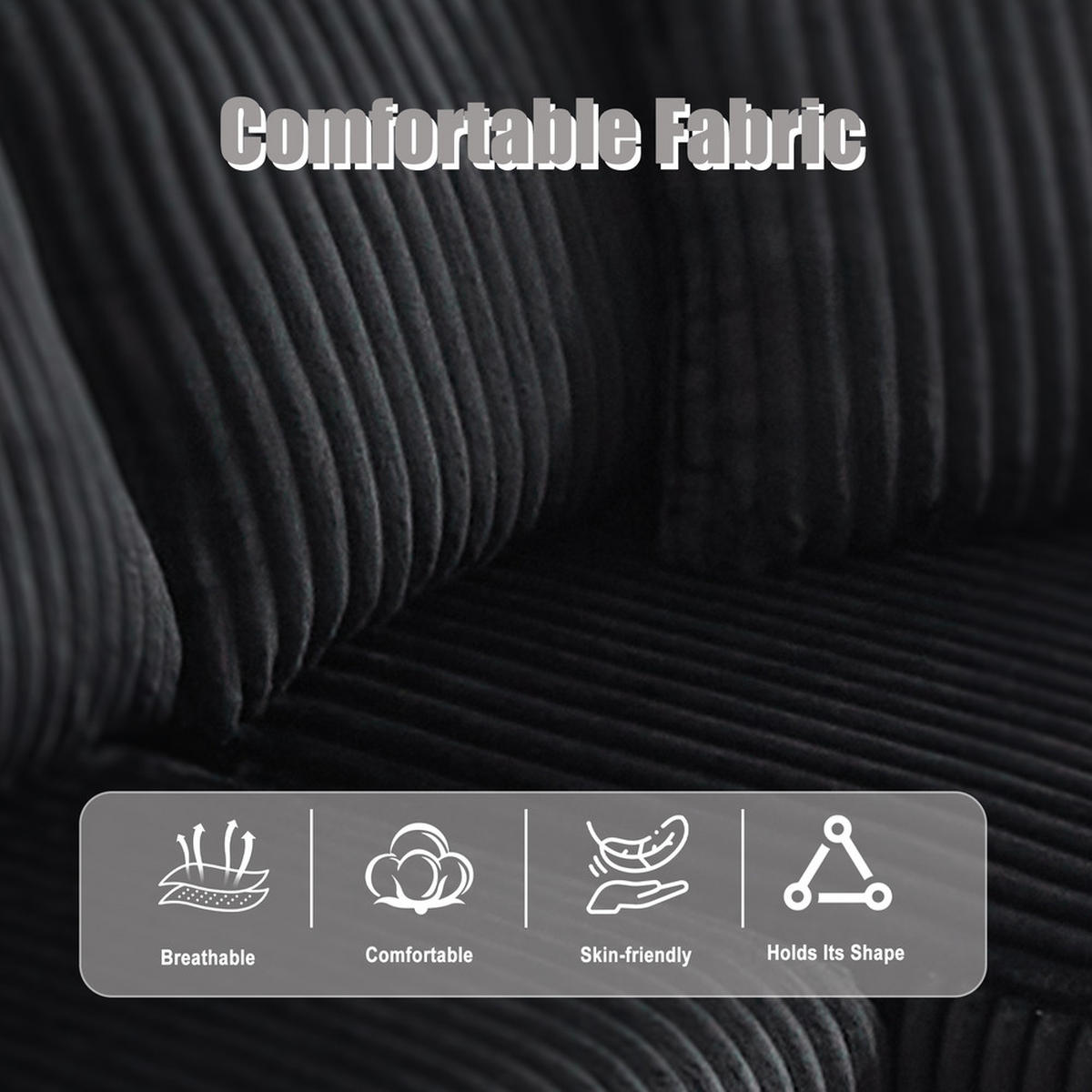 MODULARES 257x160cm Beige Getränkehalter - Schwarz, Textil (160/257cm) - Raelunyi