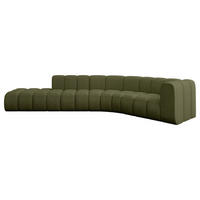 ECKSOFA modulares Sofa Tilmo-L1 - 399x194x70 cm Grün - Grün, Holzwerkstoff/Textil (399/194cm) - ALTDECOR
