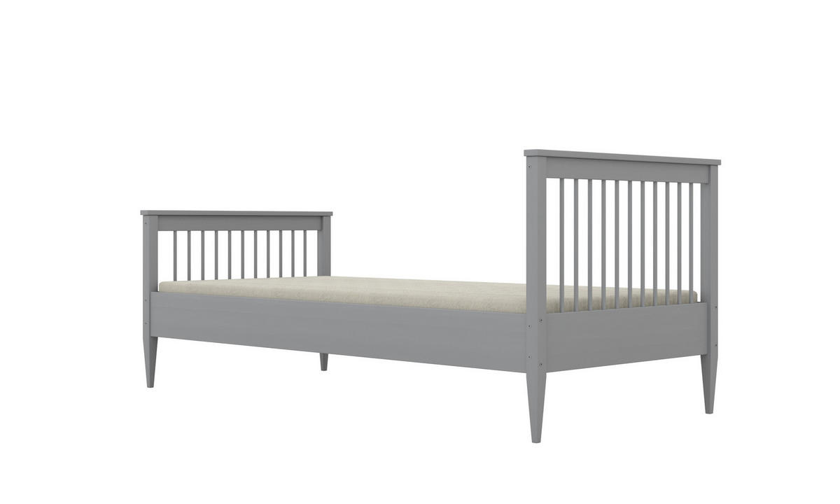 KINDERBETT Emili 80/90 -160/180/200 cm Grau 90/200 - Sonoma Eiche, Holz (80/160cm) - RAUMHIRSCH FURNITURE