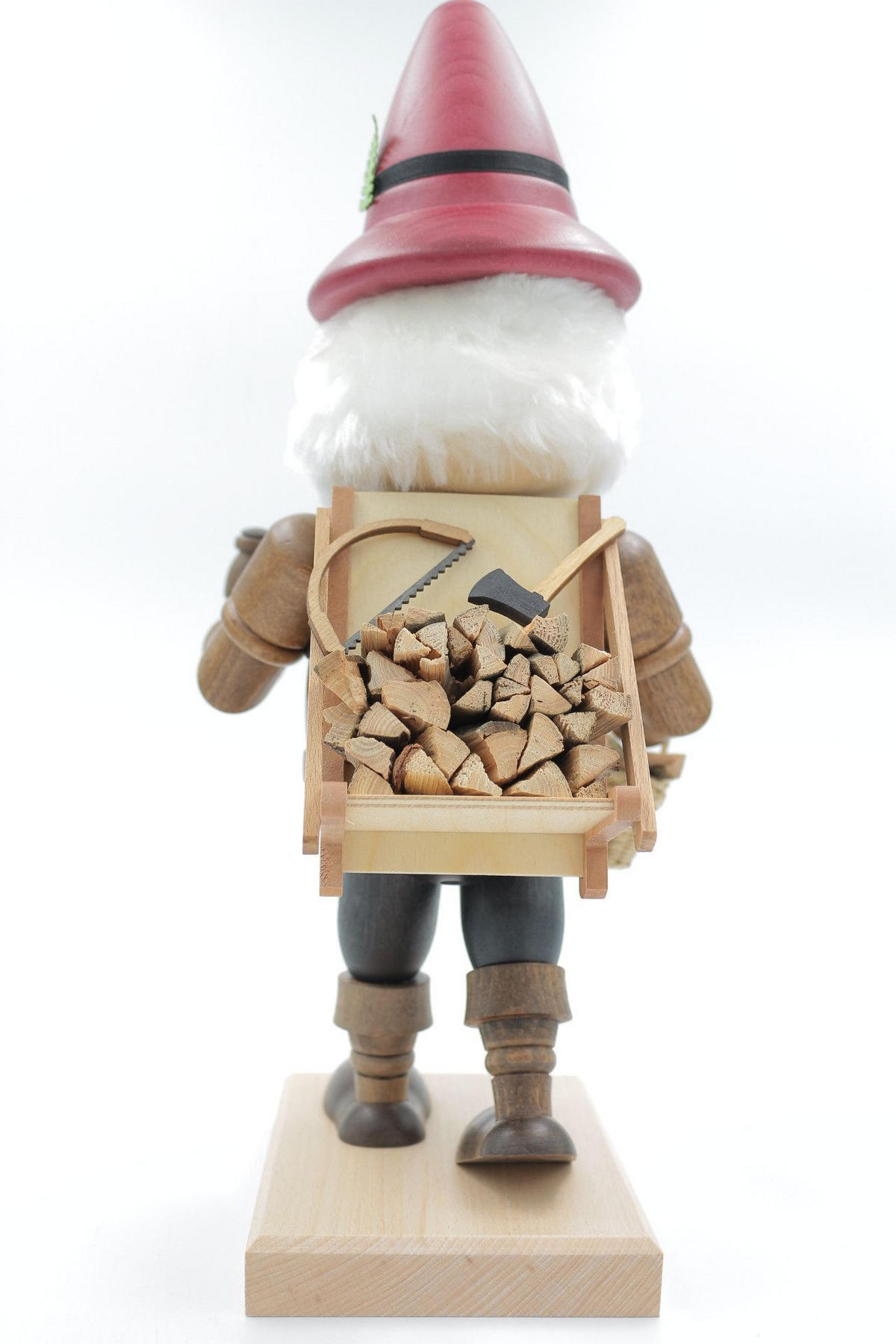 RAUCHFIGUR Wichtel Holzsammler 32 cm - Multicolor, Holz (15/35/0.1cm)