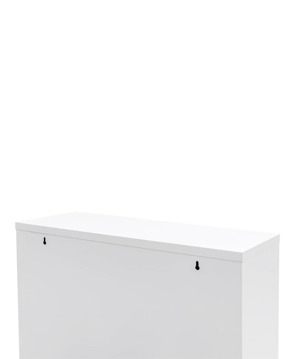 MÜLLEIMER 3 Fach Weiß Mülltrennsystem aus Metall - Weiß, Metall (33/136/25cm) - Gowoll