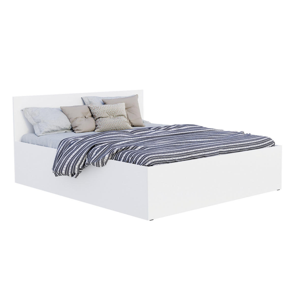 STAURAUMBETT Panama - Weiß, Holzwerkstoff/Metall (140/200cm) - FDM