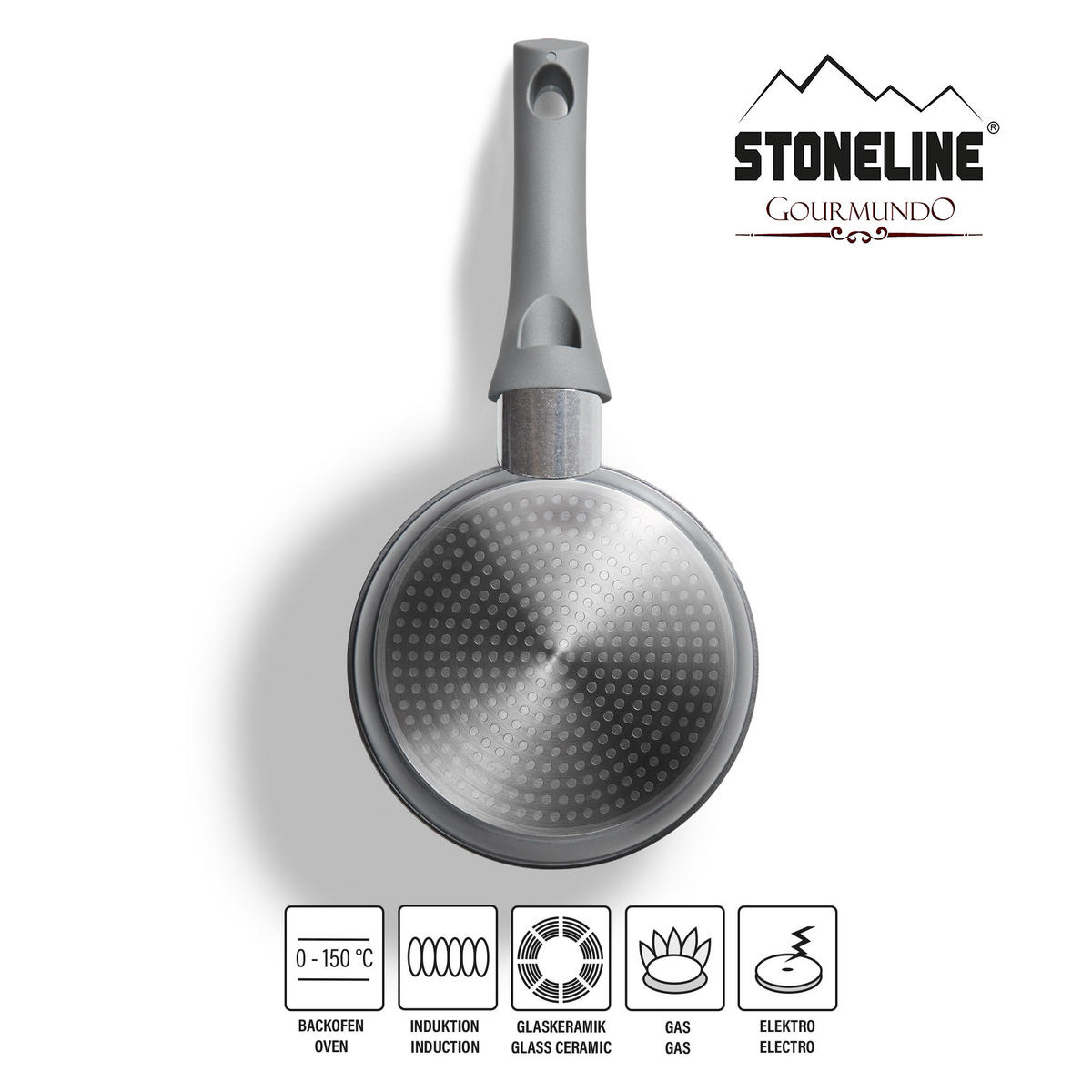 BRATPFANNE - Grau, Metall (16cm) - Stoneline