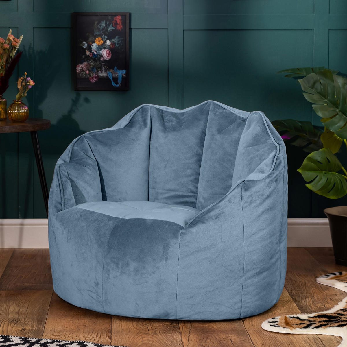 SITZSACK-SESSEL Sirena - Hellblau, Textil (77/64/64cm) - icon