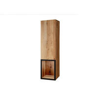 HÄNGEVITRINE Wild-/Zerreiche 33x33x124 natur geölt FRANKFURT #102 - Braun, Holz (33/124/33cm) - Massivmoebel24