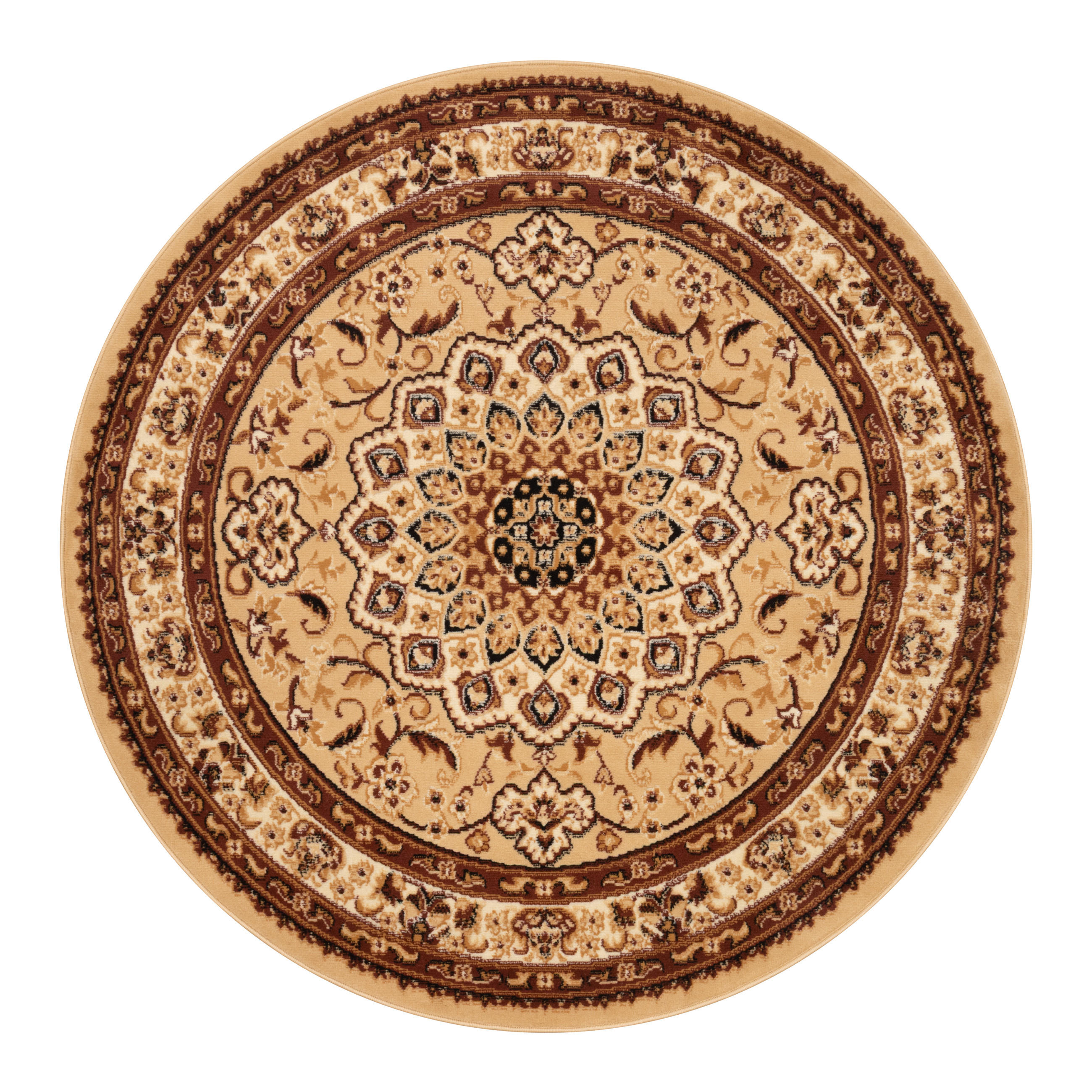TEPPICH ATLAS rund creme orientalisch 160/210 cm - Creme, Textil (160/210cm) - Tapiso