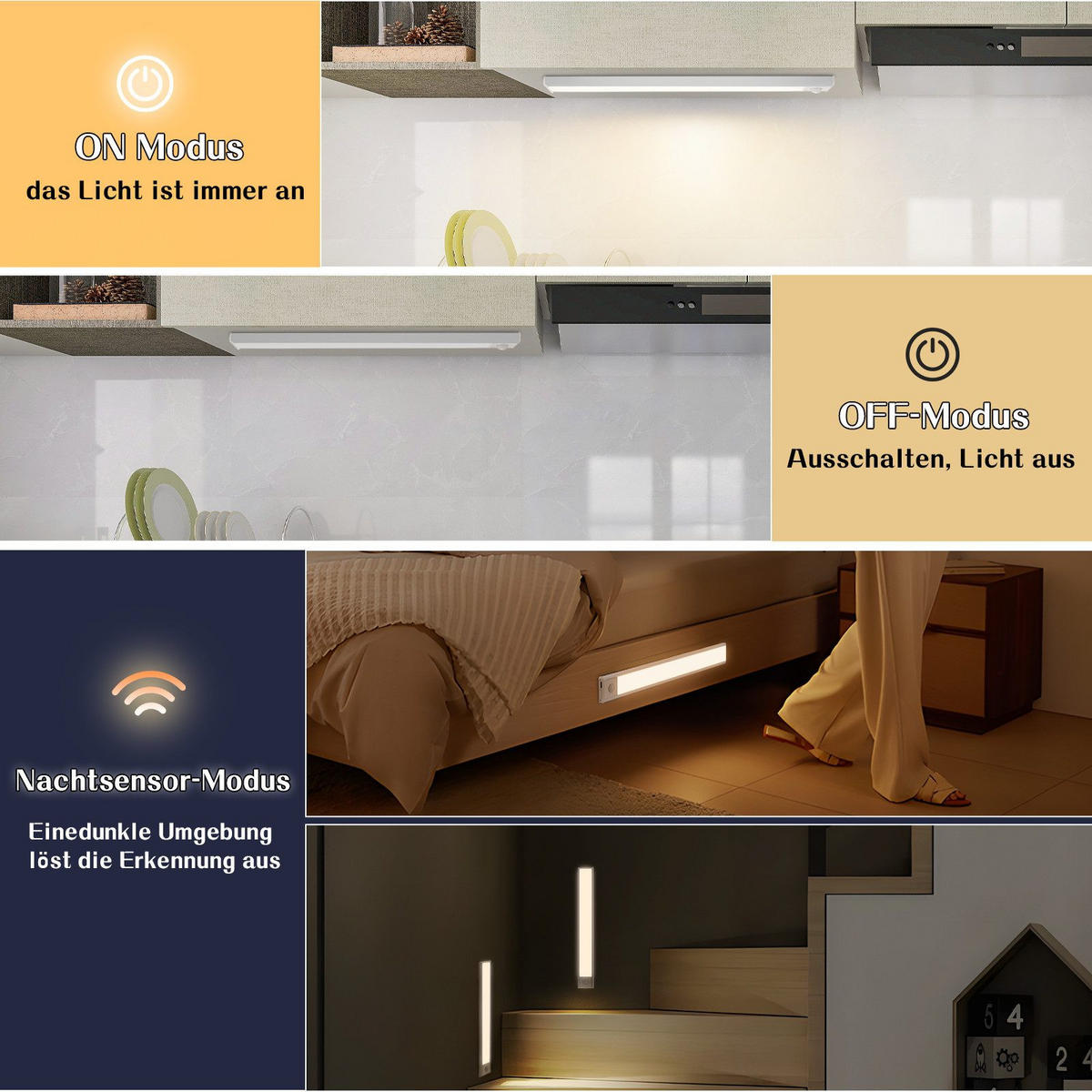 LED-UNTERBAULEUCHTE Bell II 30/4/1cm - Silberfarben, Metall (30/4/1cm) - Nettlife