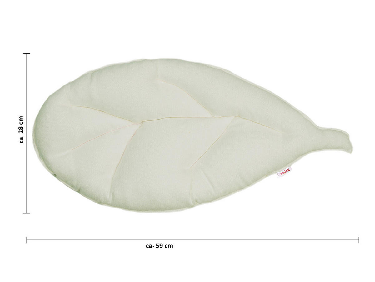 BANK-SITZKISSEN FarbTon Chenille-Haptik sahne-weiß 59/28 cm - Ecru, Textil (59/28/5cm) - beties Heimtextil