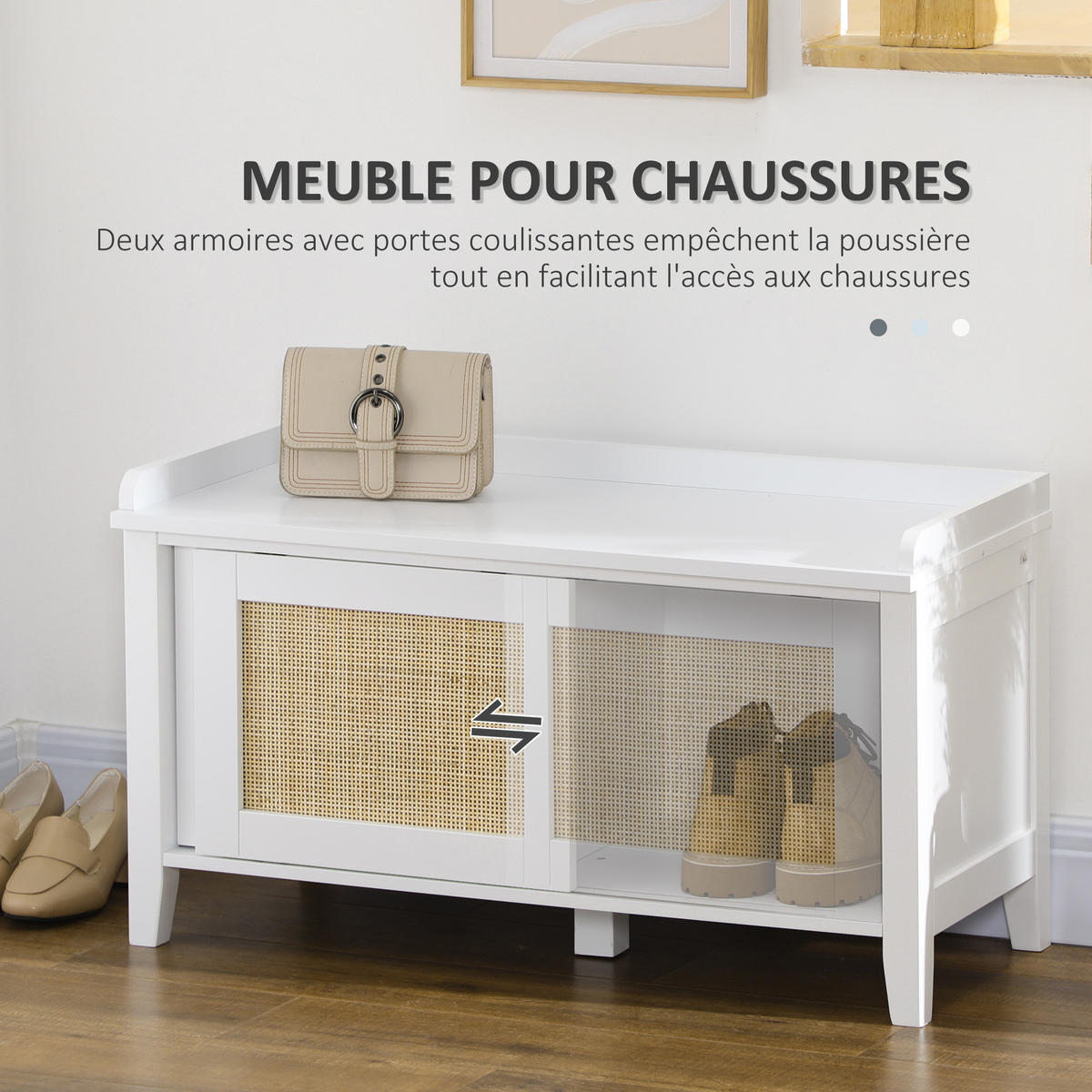 KONSOLENTISCH Weiß MDF 1 Stück - Weiß, Kunststoff (80/35/45cm) - GiPP