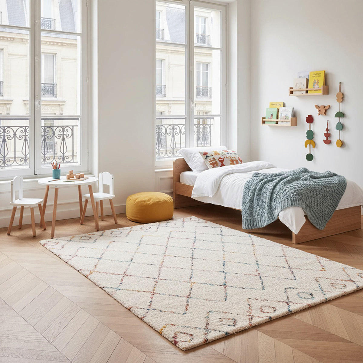 TEPPICH Shaggy weich voluminös beige - Beige, Textil (120/170cm) - AFK Living