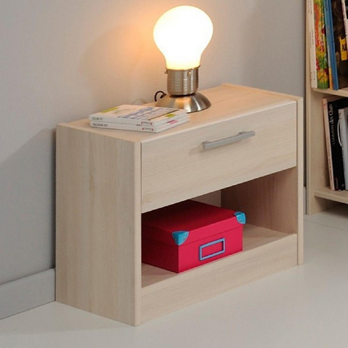 JUGENDZIMMER Charly 12 in Akazie und Weiß 4 teilig - Braun, Holzwerkstoff (120/200/80cm)