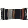 DEKOKISSEN Bouclé mehrfarbig Schwartz 37x70 - Multicolor/Schwarz, Textil (70/37/12cm) - Malagoon
