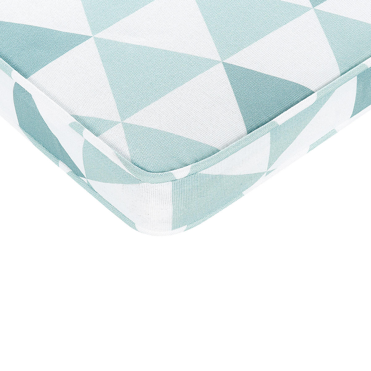 GARTENSTUHLKISSEN 2er-Set Hellblau 37/34 cm Terni - Blau/Weiß, Textil (37/5/34cm) - Beliani