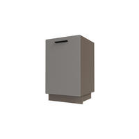 KÜCHENUNTERSCHRANK Bonn Stone Grey Matt / Lava Matt 50 / 50 / 82cm - Dunkelgrau/Graubraun, Holz/Holzwerkstoff (50/82/50cm) - Feldmann-Wohnen