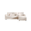 ECKSOFA MOS L BIS Itaka 16 Rechts mit Schlaffunktion - Beige, Textil (220/143cm) - Bedante