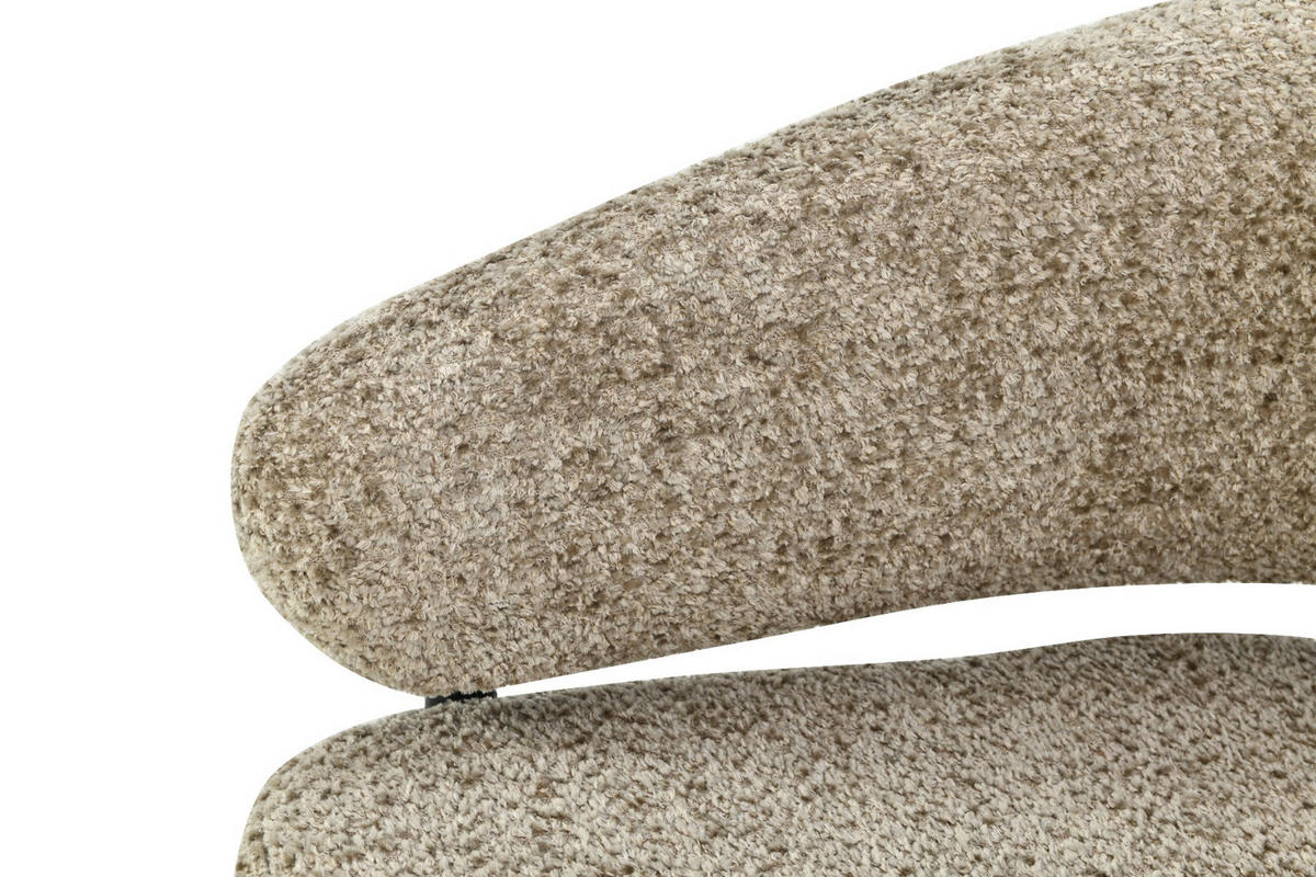 SESSEL Dilan Grau 72.5 /73/75 cm - Grau, Textil (73/75/72.5cm) - Livingfurn