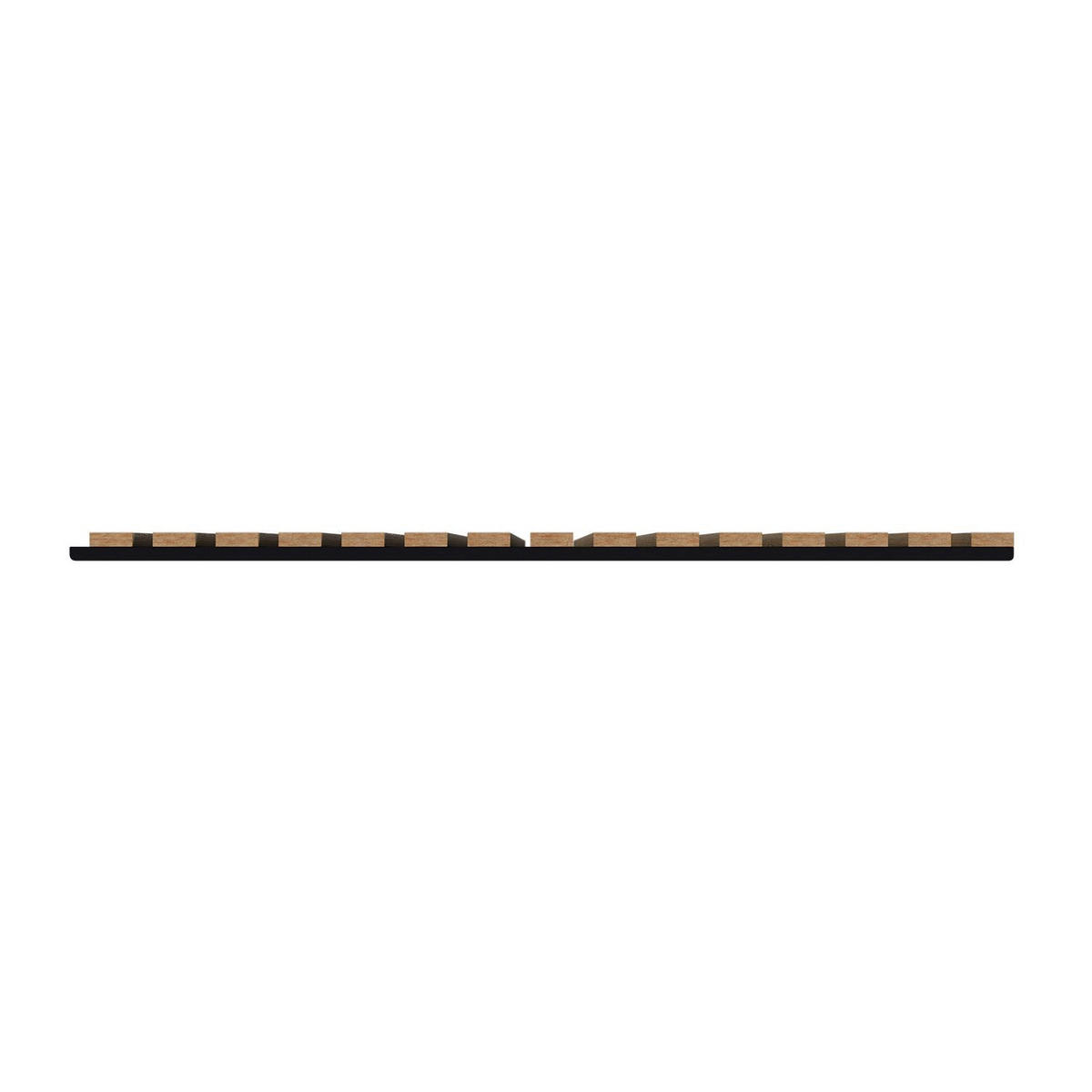WANDPANEELE Akustik 120x60 cm Eiche Natur Dunkel (4er-Set) - Braun, Holz (60/120/1.8cm) - Juskys