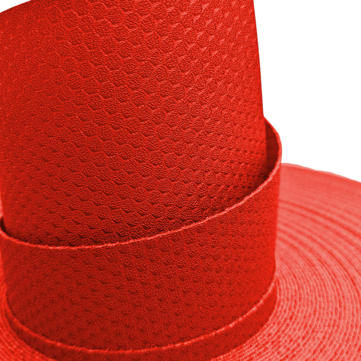 SICHTSCHUTZSTREIFEN DELUX-P Sichtschutzrolle Wabenstruktur Rot 50m - Rot, Kunststoff (5000/19cm) - ZAUN|ZU