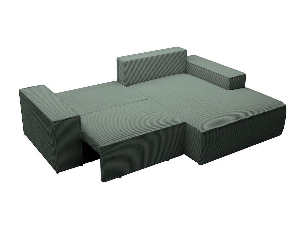 SCHLAFSOFA - 3 Personen - Samt - Tannengrün - - Waldgrün, Textil (240/85/167cm) - Vente-Unique