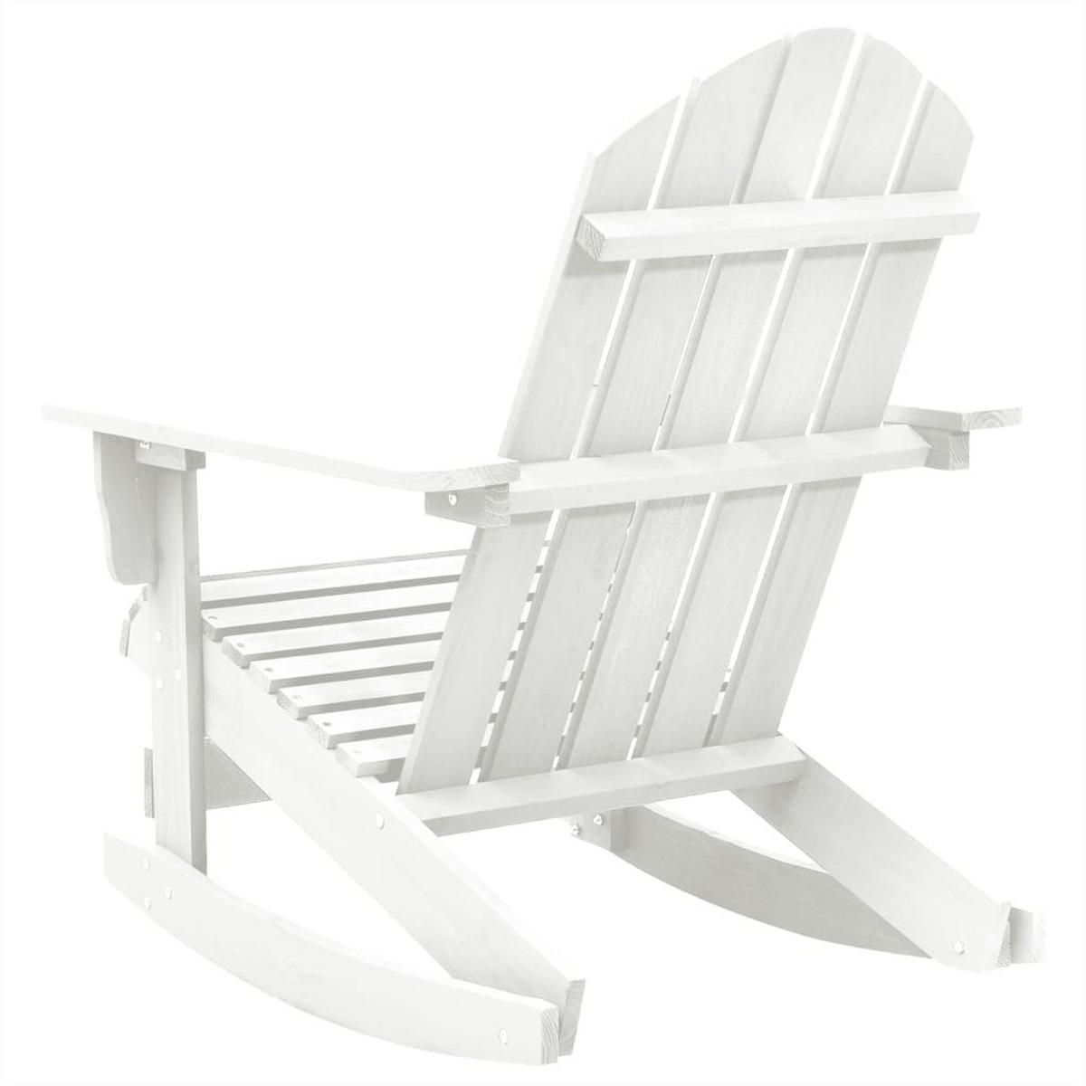 GARTEN-SCHAUKELSTUHL Holz Weiss - Weiß, Holz (91.5/92/70cm) - vidaXL
