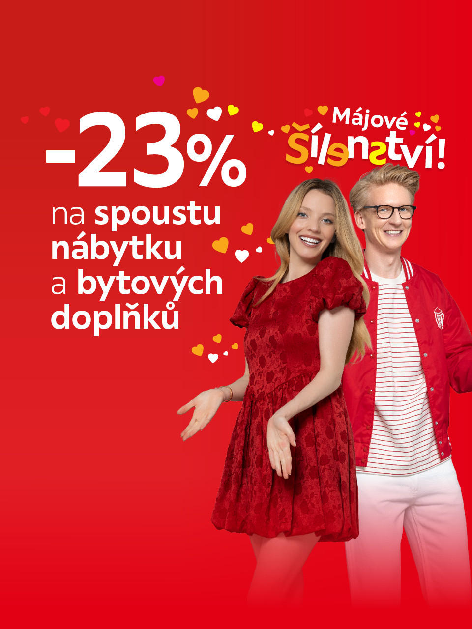 23% sleva na spoustu nábytku a bytových doplňků