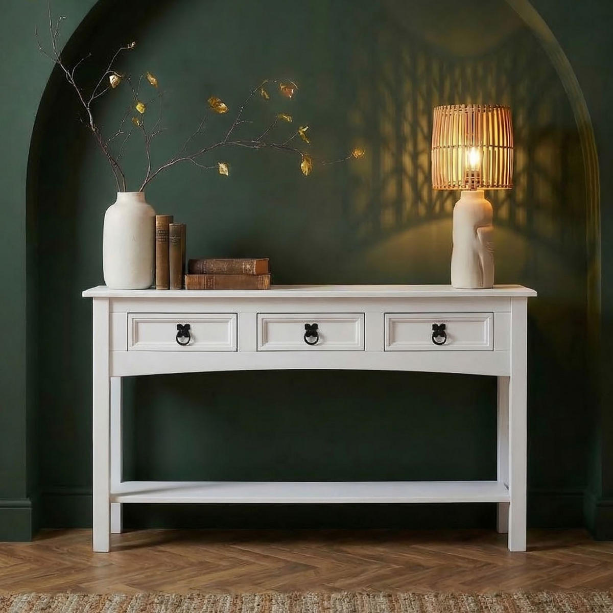 KONSOLENTISCH RURAL weiß - Weiß, Holz (32/122/73cm) - CARO-Möbel