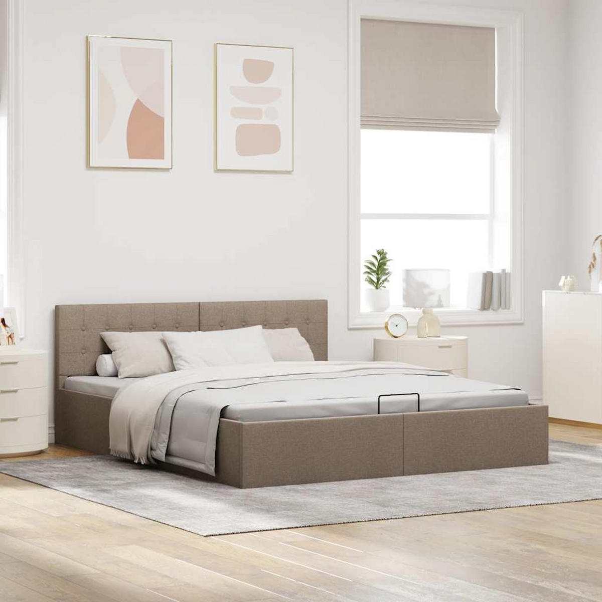 METALLBETT Hutto 168/211 cm - Grau, Metall (160/200cm) - Nettlife