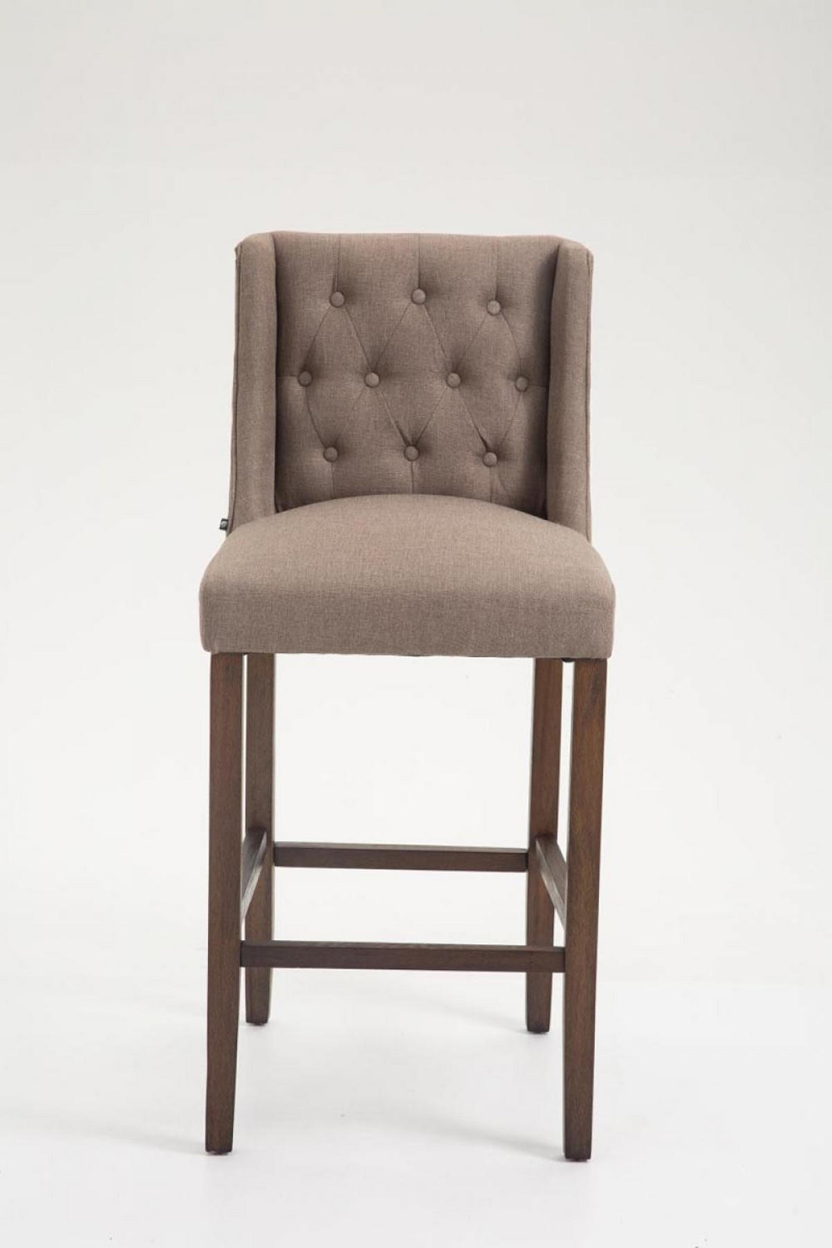 BARHOCKER Stoff taupe - Taupe, Holz/Textil (56/111/51cm) - CLP