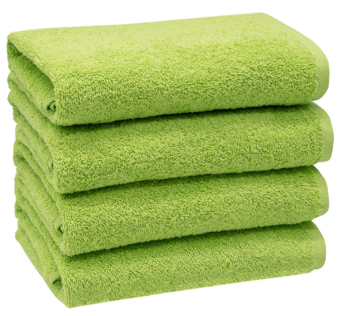HANDTÜCHER, 4er-Set, 50x100 cm, 100% Baumwolle, Grün - Limette, Textil (50/100cm) - Zollner