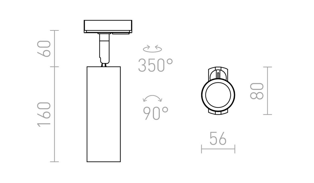 DECKENLEUCHTE MAVRO Weiß 12 W - Weiß, Metall (55/55/185cm) - Rendl