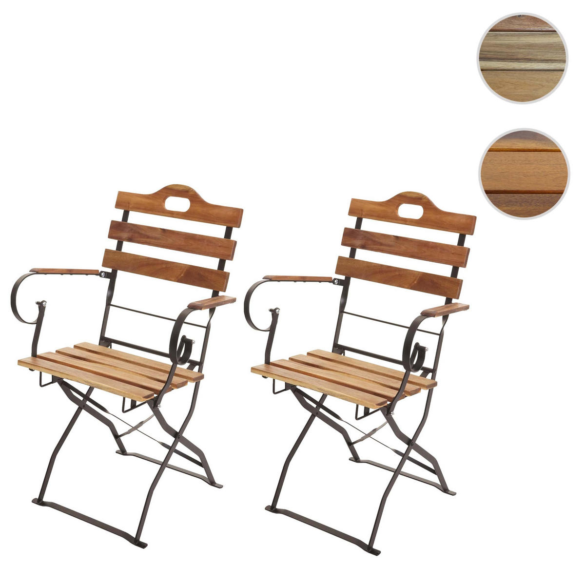 BIERGARTENSTUHL Braun - Braun, Holz (55/88/49cm) - MCW