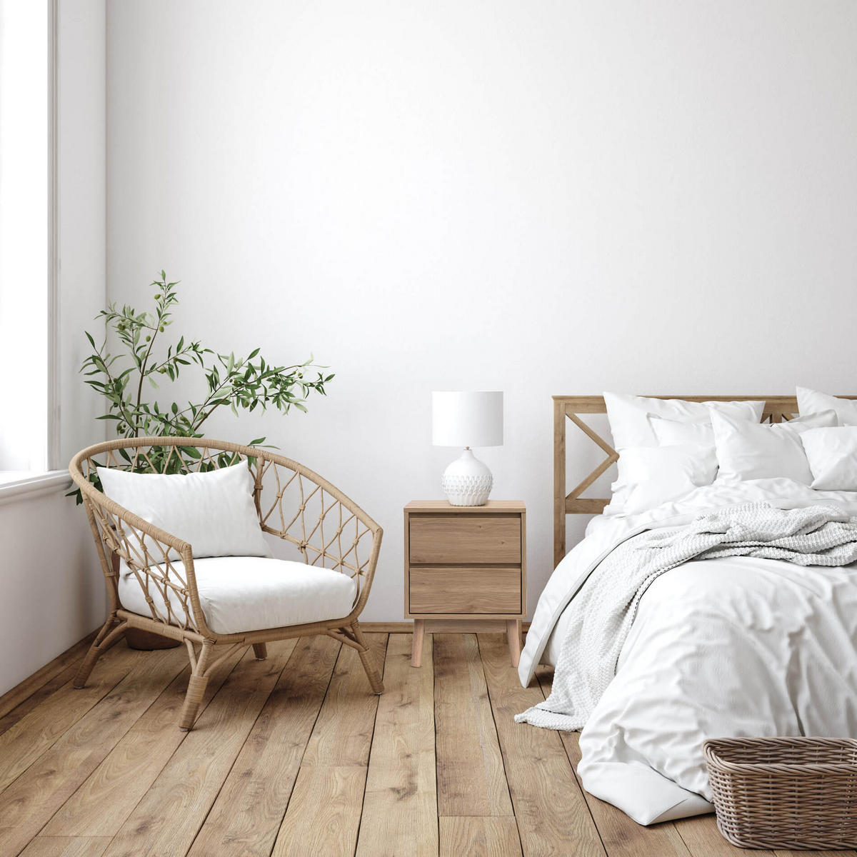 NACHTTISCH Braun 40/40/57 cm - Braun, Holzwerkstoff (40/57/40cm) - Mobili Rebecca