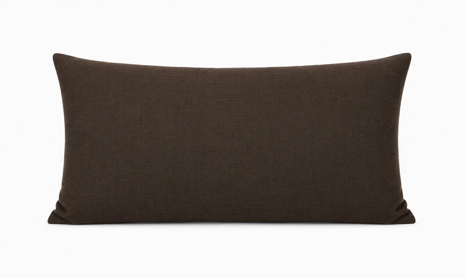 KISSENBEZUG Leinenoptik 30/50 cm Dunkelbraun - Dunkelbraun, Textil (30/50cm) - TiborTex