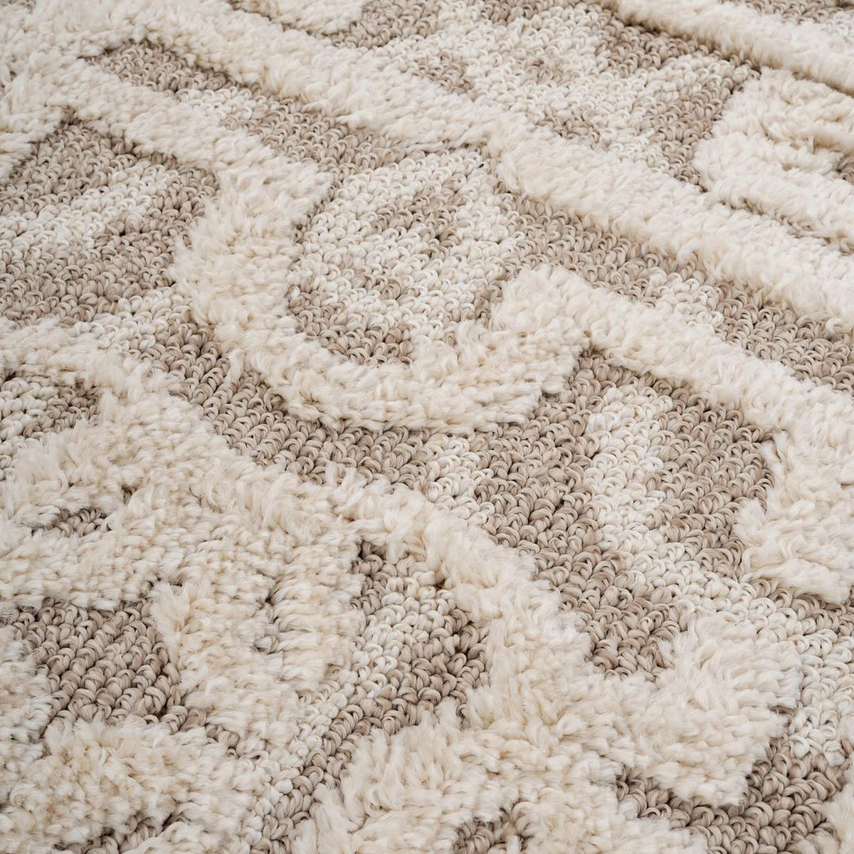 VINTAGE-TEPPICH Meya Beige - Beige, Textil (120/170cm) - Kukoon Rugs