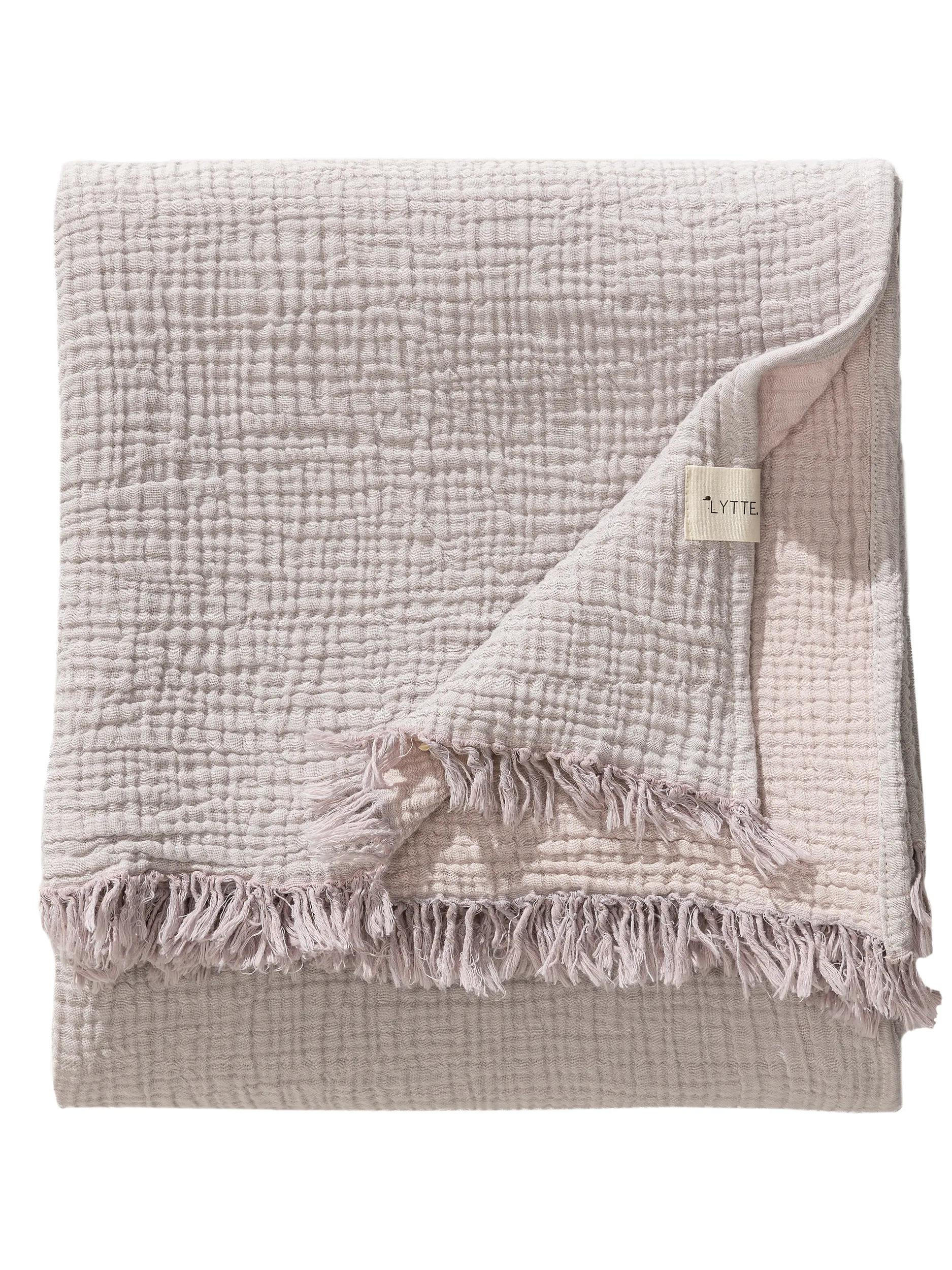 BAUMWOLLDECKE Lilo Lila 130x170 cm - Lila, Textil (130/170cm) - Lytte