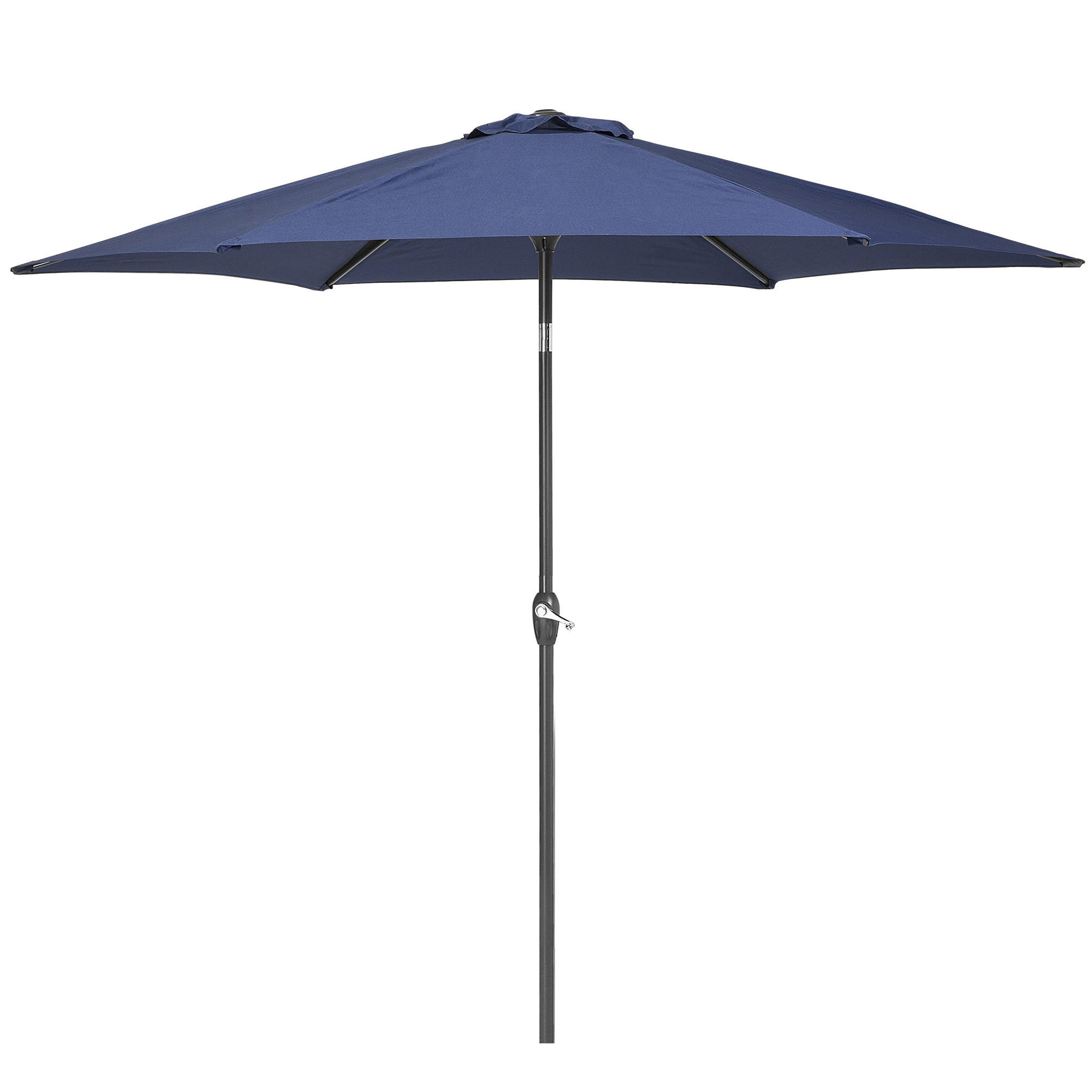 SONNENSCHIRM 270 cm marineblau Varese - Blau/Grau, Textil (270/270cm) - Beliani