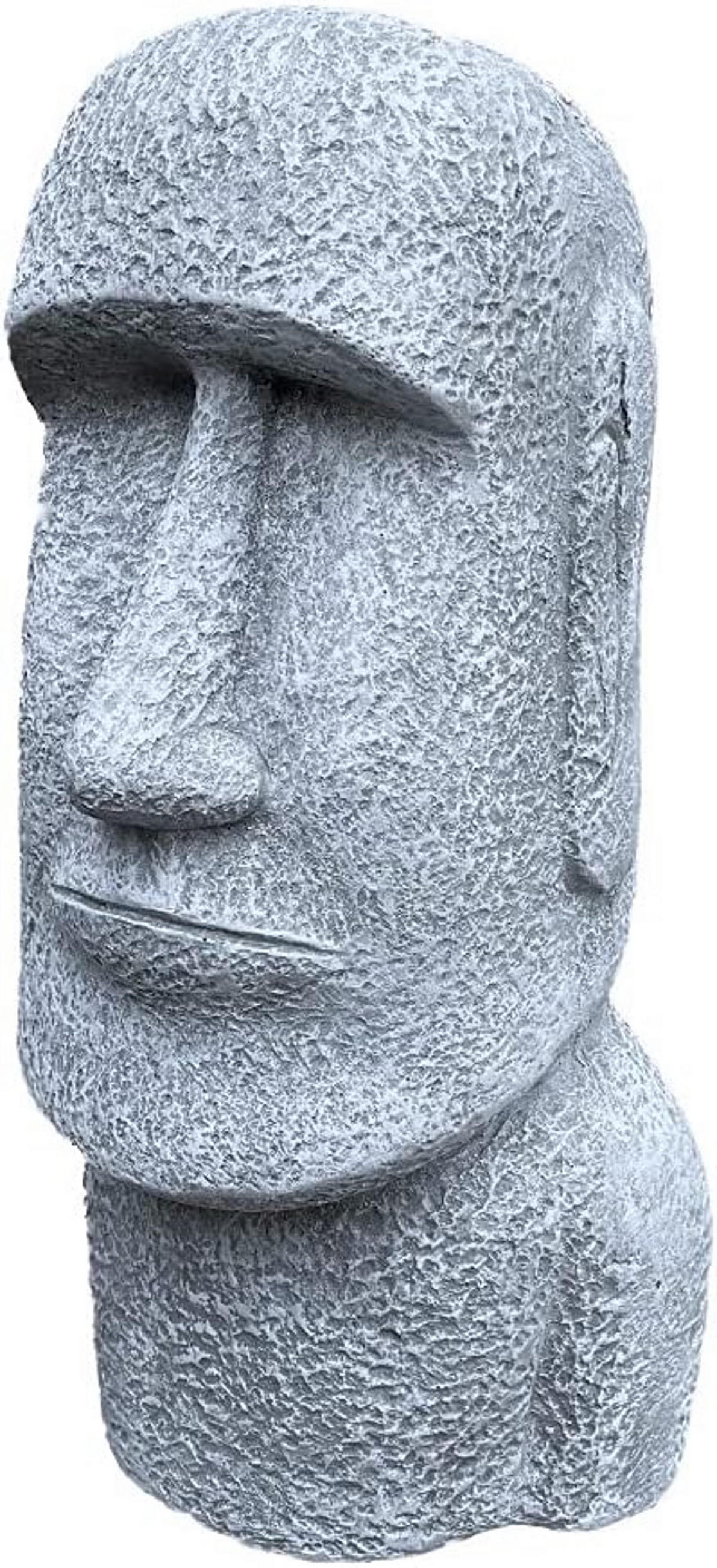 STEINFIGUR Moai Osterinsel Figur frostfest wetterfest - Grau, Stein (36/17/22cm) - stoneandstyle