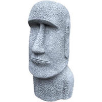 STEINFIGUR Moai Osterinsel Figur frostfest wetterfest - Grau, Stein (36/17/22cm) - stoneandstyle