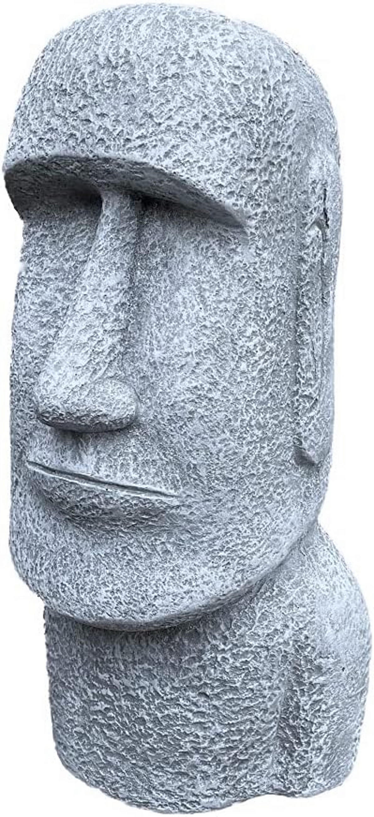 STEINFIGUR Moai Osterinsel Figur frostfest wetterfest - Grau, Stein (36/17/22cm) - stoneandstyle