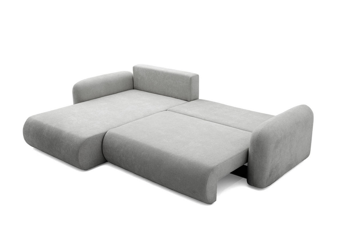 ECKSOFA NEST Universal mit Liegeflache 157x240 cm - Grau, Textil (280/187cm) - Muffo