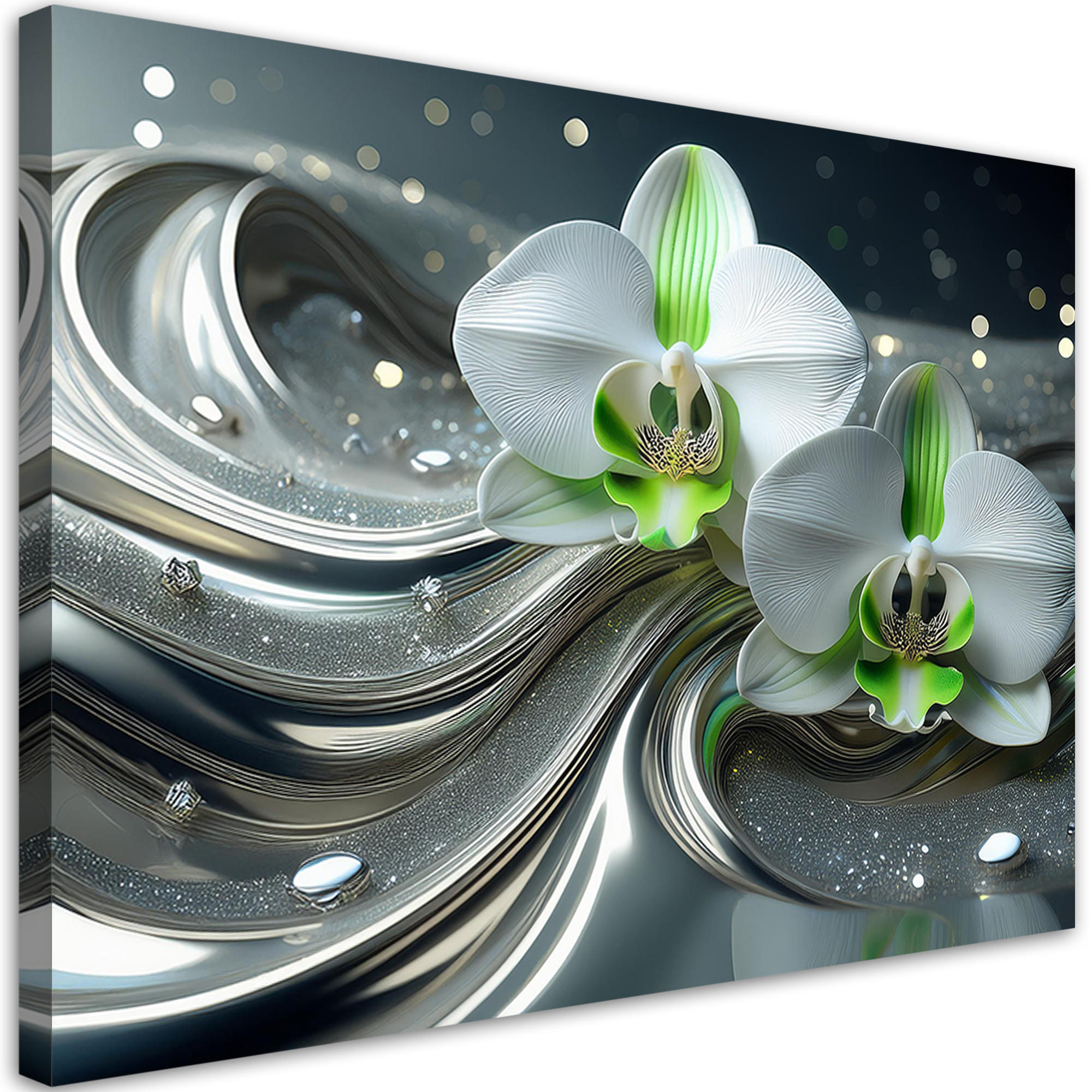 Feeby Wandbild Silber 60x40 cm