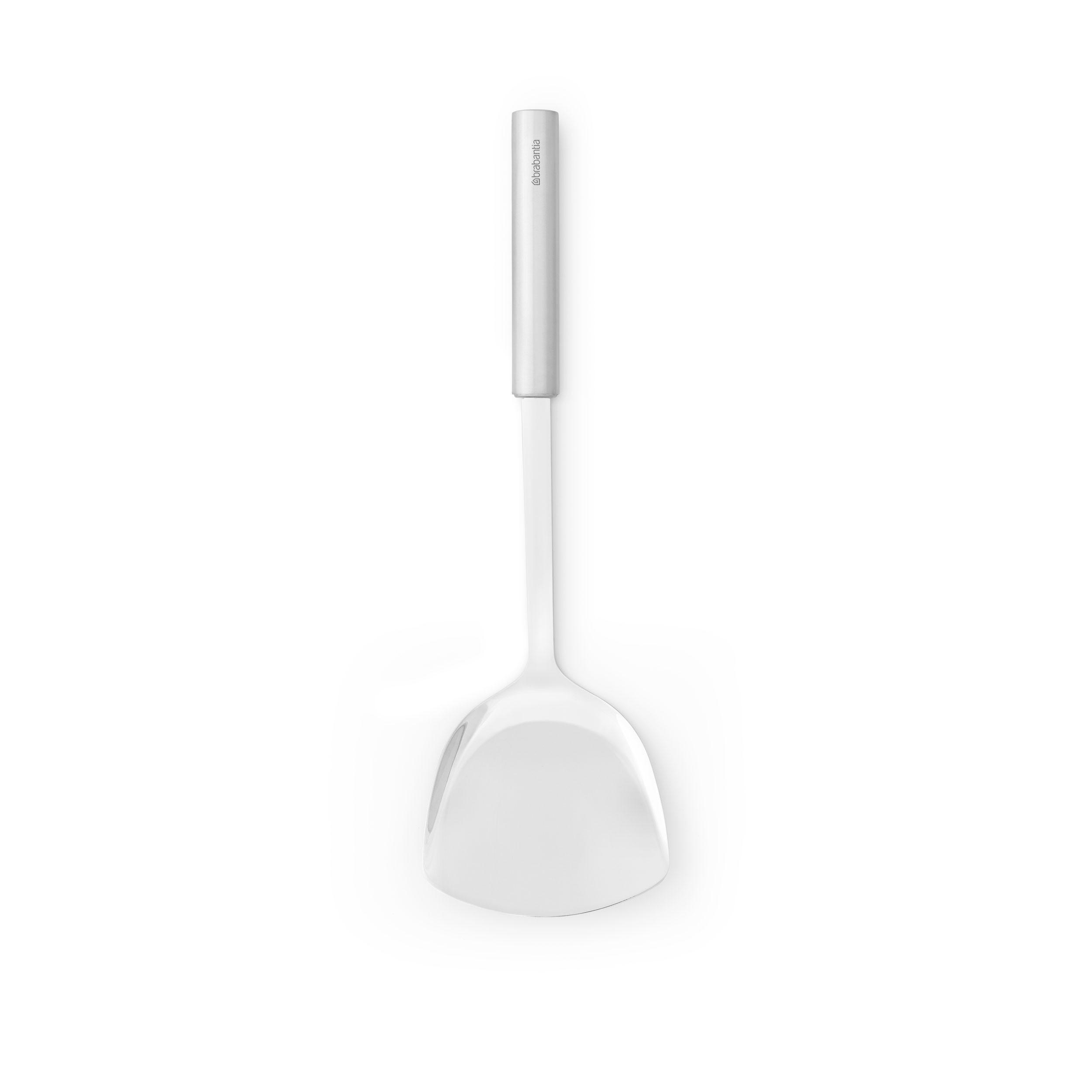 WOK-WENDER Silikon Profile, Stahl, Matt Steel, 33.6 cm - Grau, Metall (10.3cm) - Brabantia