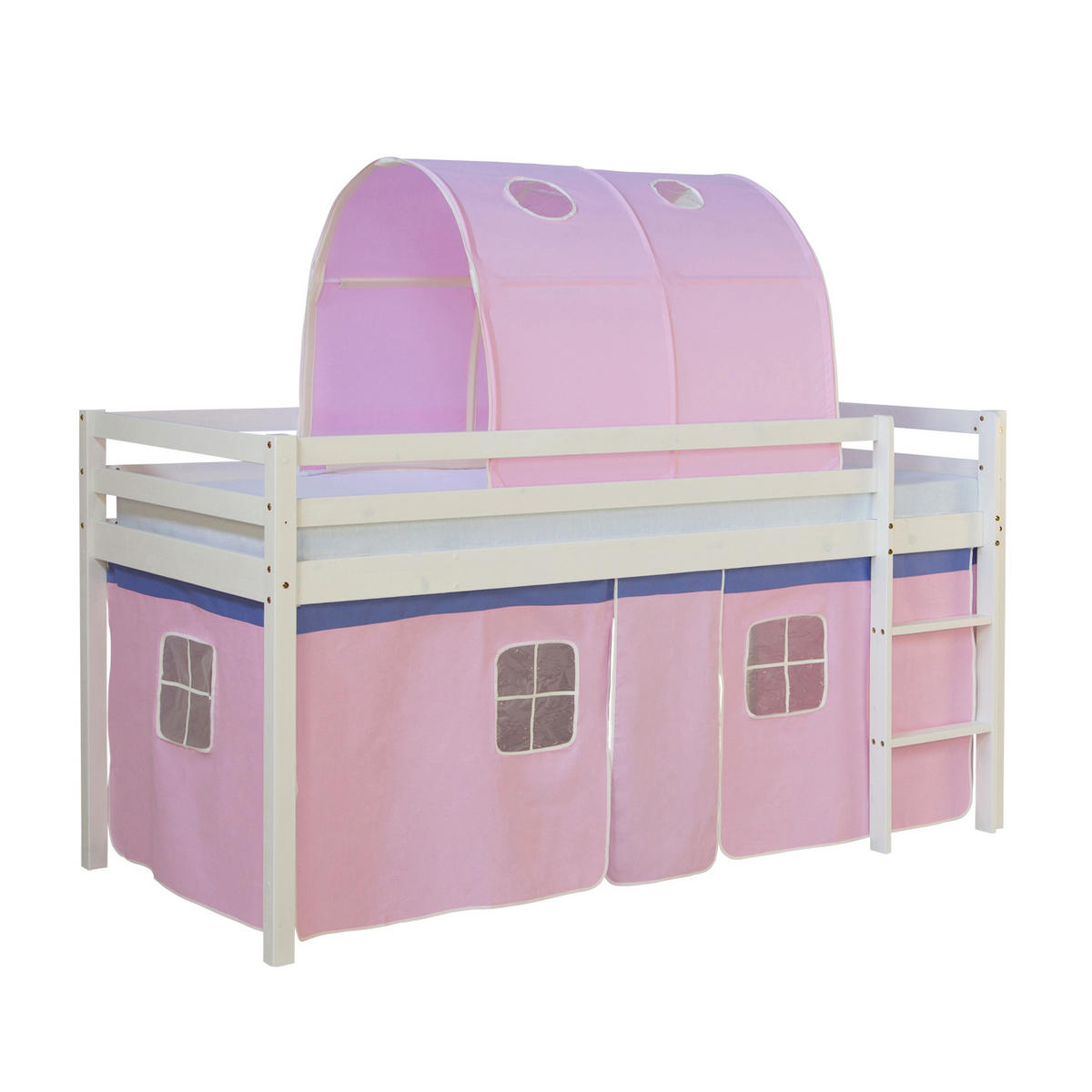 HOCHBETT 90/200 cm Rosa - Weiß/Rosa, Holz - Homestyle4u