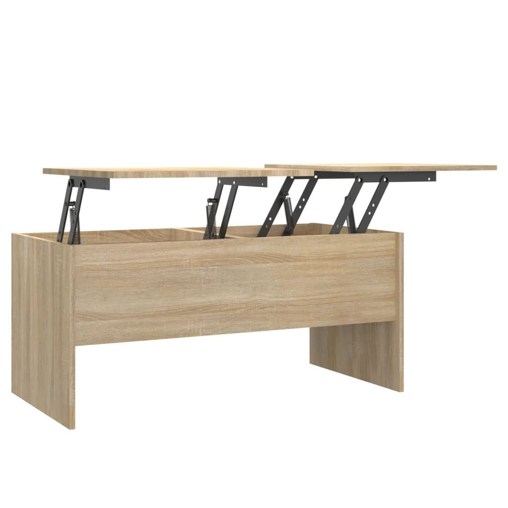 COUCHTISCH Sonoma-Eiche 102x50,5x46,5 cm Holzwerkstoff - Braun, Holzwerkstoff (102/50.5/46.5cm) - furnicato