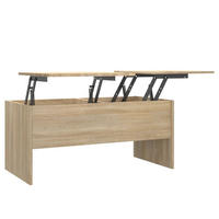 COUCHTISCH Sonoma-Eiche 102x50,5x46,5 cm Holzwerkstoff - Braun, Holzwerkstoff (102/50.5/46.5cm) - furnicato