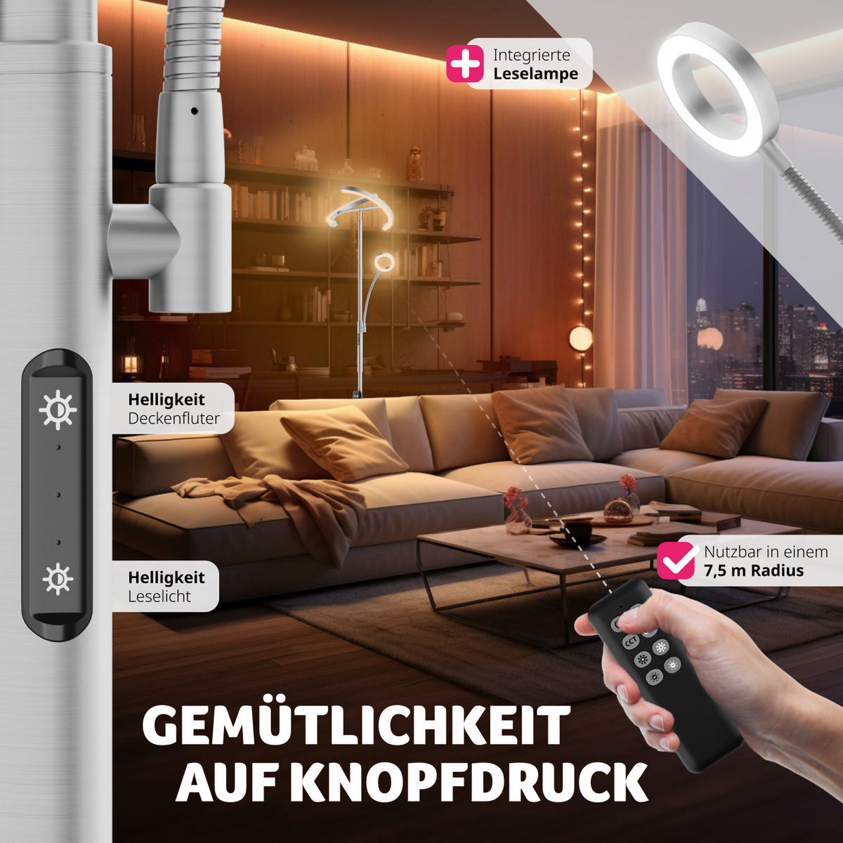 DECKENFLUTER Auralis,31,5 x 188 cm ,Nickel matt - Nickelfarben, Metall (31.5/31.5/188cm) - tectake
