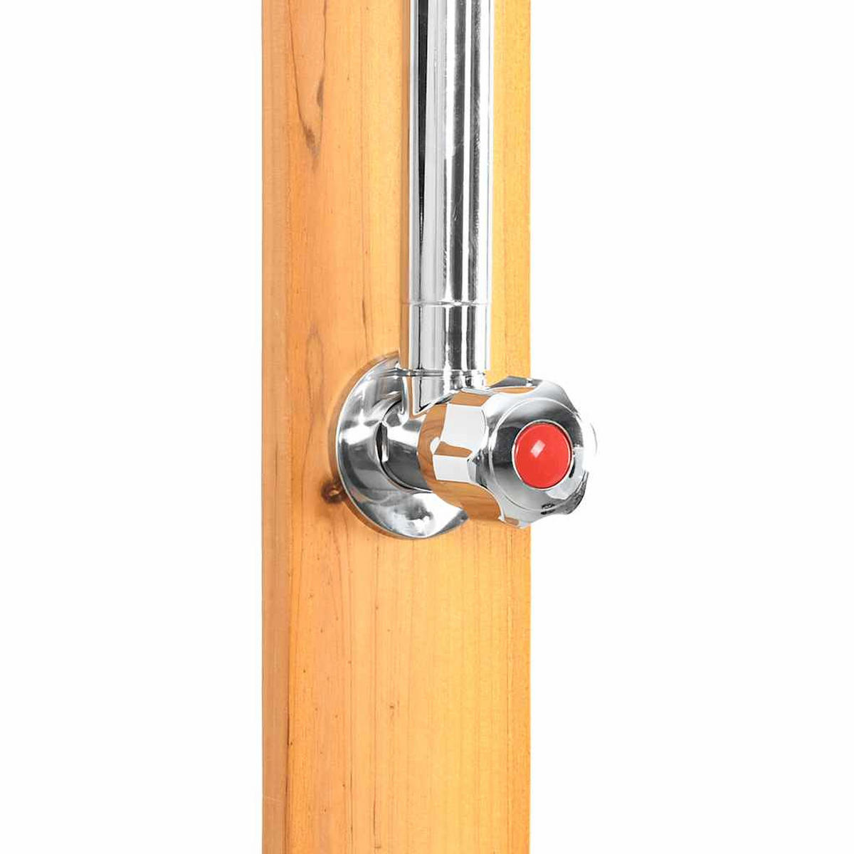 GARTENDUSCHE Holz - Naturfarben, Holz (75/221/75cm) - vidaXL