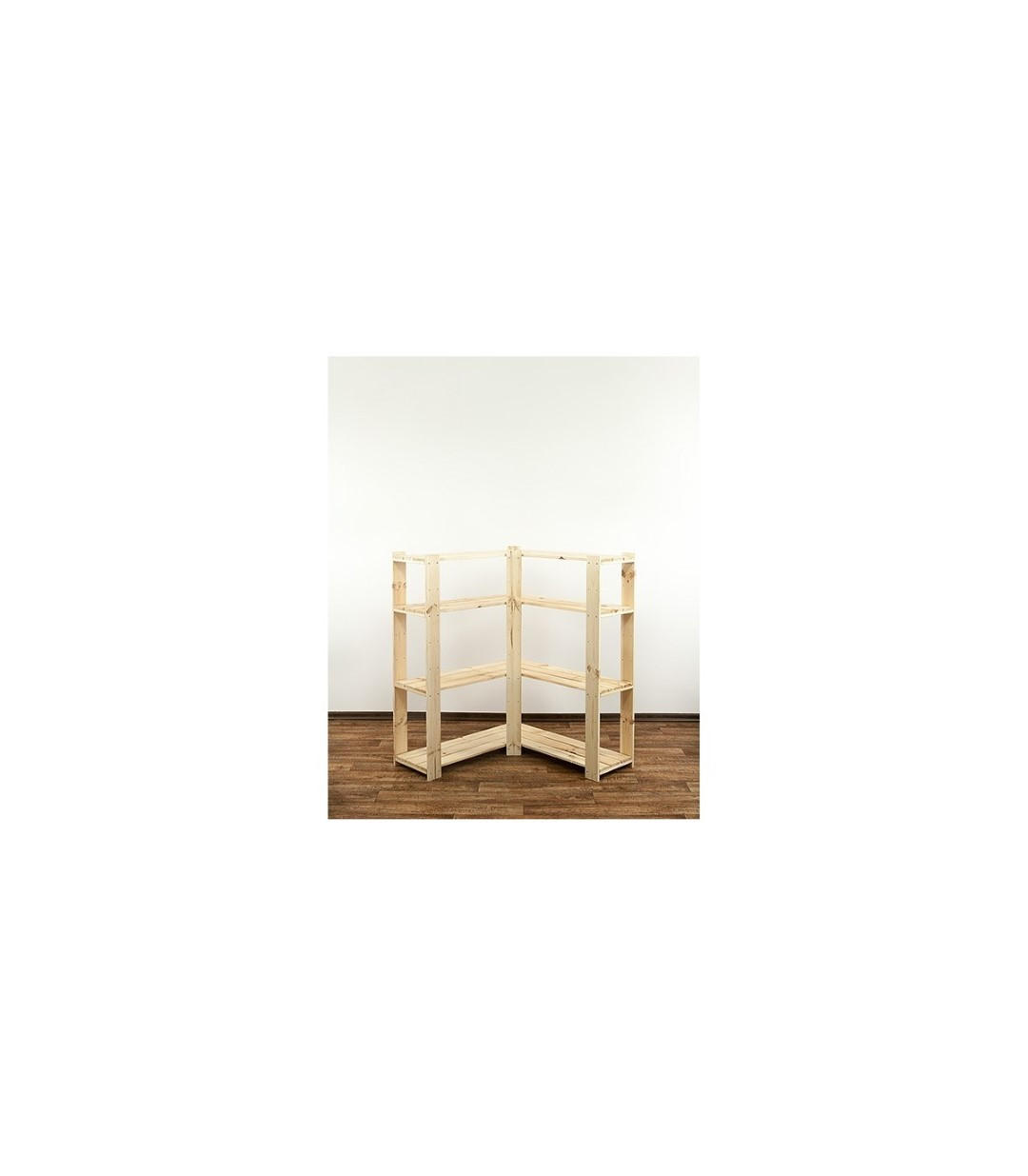 ECKREGAL WOODLAND 115x85x30cm Fachlast 120kg 4 Fachboden Kiefernholz Natur - Naturfarben, Holz (85/115/30cm) - PROREGAL