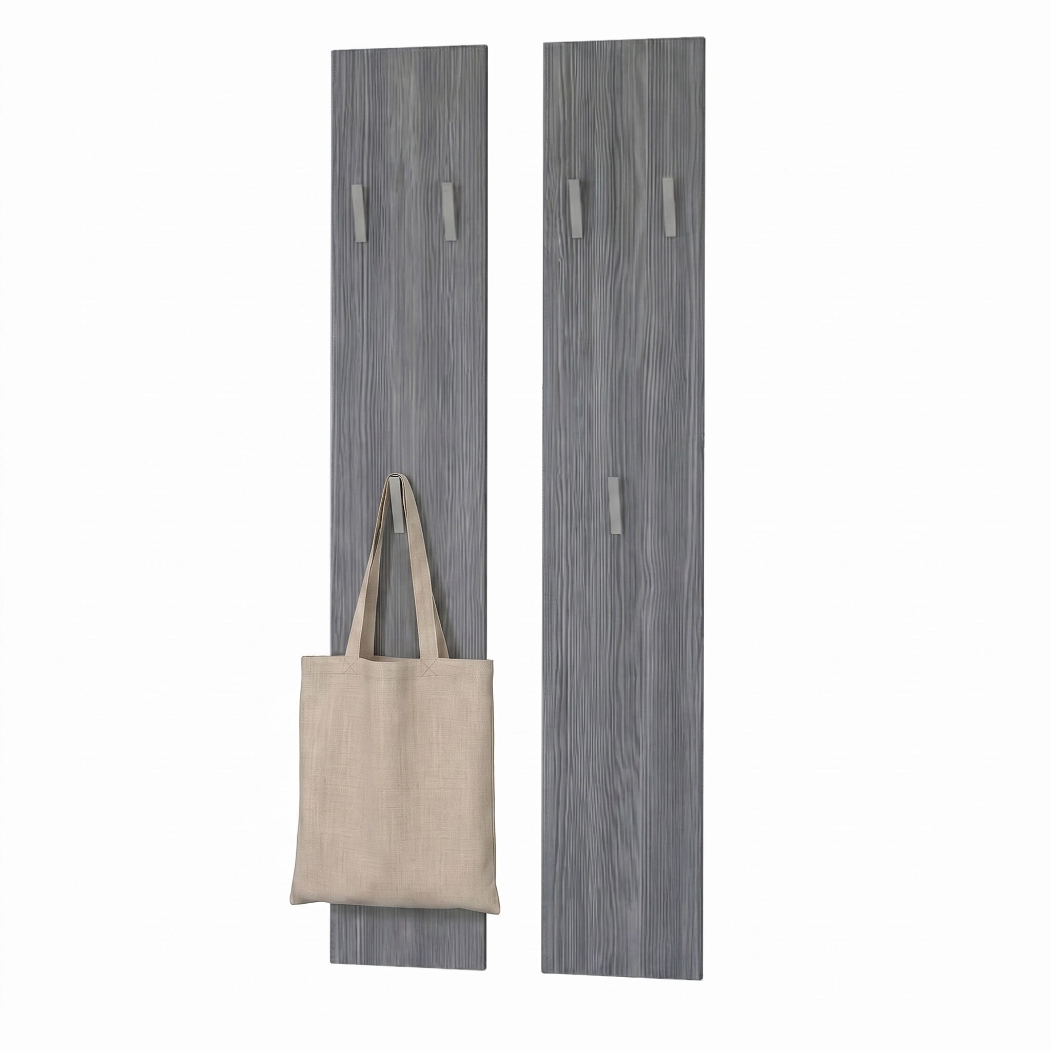 GARDEROBENPANEEL Wandpaneel Avola-Anthrazit - Anthrazit, Holzwerkstoff (24/140/2cm) - Vladon